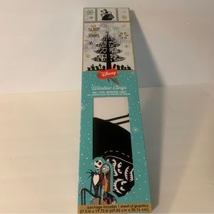 DISNEY'S THE NIGHTMARE BEFORE CHRISTMAS Christmas Peel & Stick Window Clings new